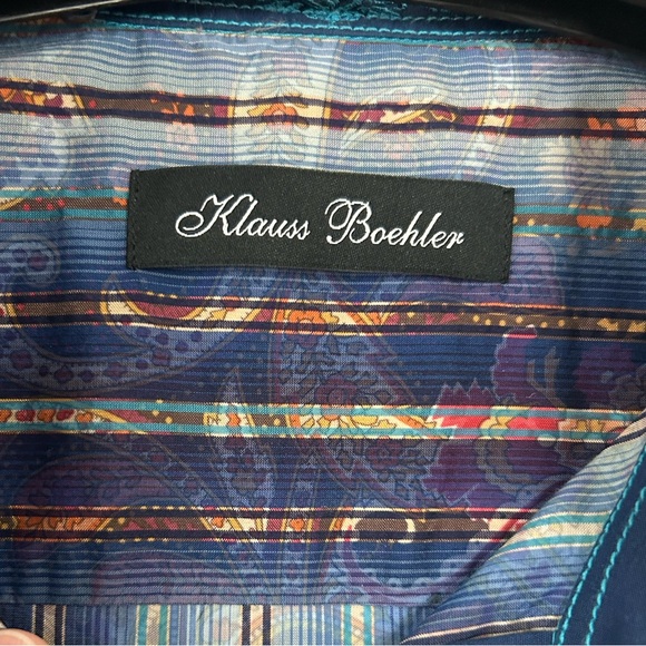 Klauss Boehler Men’s Button Down Dress Shirt - Picture 4 of 5